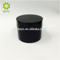 100g 150g 200g heißer verkauf kosmetische glas schwarz leere make-up cremeglas zwei schichten kunststoff kunststoffbehälter